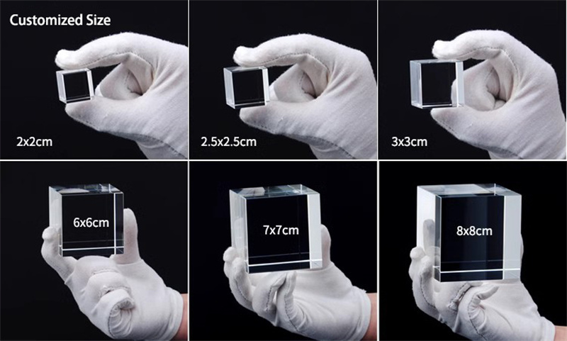 K9 Crystal Cube For 3d Laser