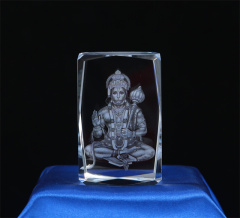 High Quality Factory Handmade 3d Crystal Glass Block Crystal Supplier