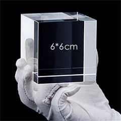 K9 Crystal Cube For 3d Laser