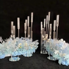 Candelabra Metal Crystal Candlesticks for Tealight Candles