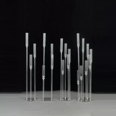 Candelabra Metal Crystal Candlesticks for Tealight Candles