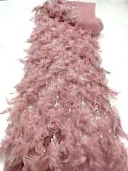 Hot-sale French textiles embroidery with sequin lace fabric suitable for sublimation