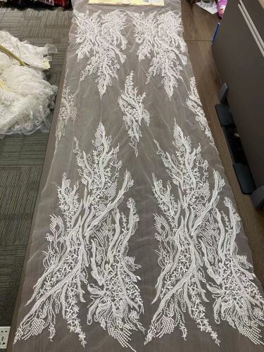 Fashion Africa Wholesale Polyester Embroidery Lace Fabric For Wedding Dress