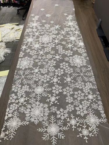 Wholesale heavy best style fashion beautiful sequin net multi color selection glitter wedding lace fabric