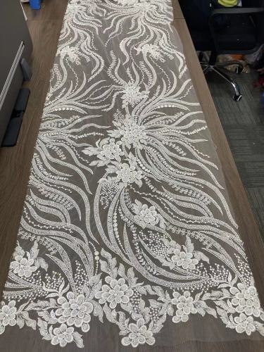 heavy handmade design fashion sequins nigeria sequins lace design multicolor options lace fabric