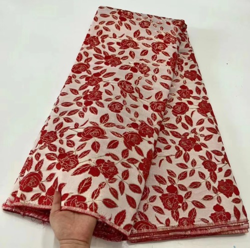 Fashion 2023 High Quality Embroidery Pattern Jacquard Brocade Design Tailor Brocade Fabric For Garments
