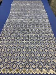 African White Wedding Sequence Dress Crustal Beads Sequins Luxury Embroidery Fabric Lace 100% Polyester Embroidered Elastic