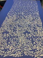 The gorgeous nigerian sequins tulle Polyester colorful embroidery tulle wedding gowns Dress lace Fabric