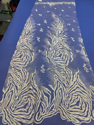 new nigeria hollow out sequin new nigeria hollow out sequin wedding handmade lace mesh fabric design