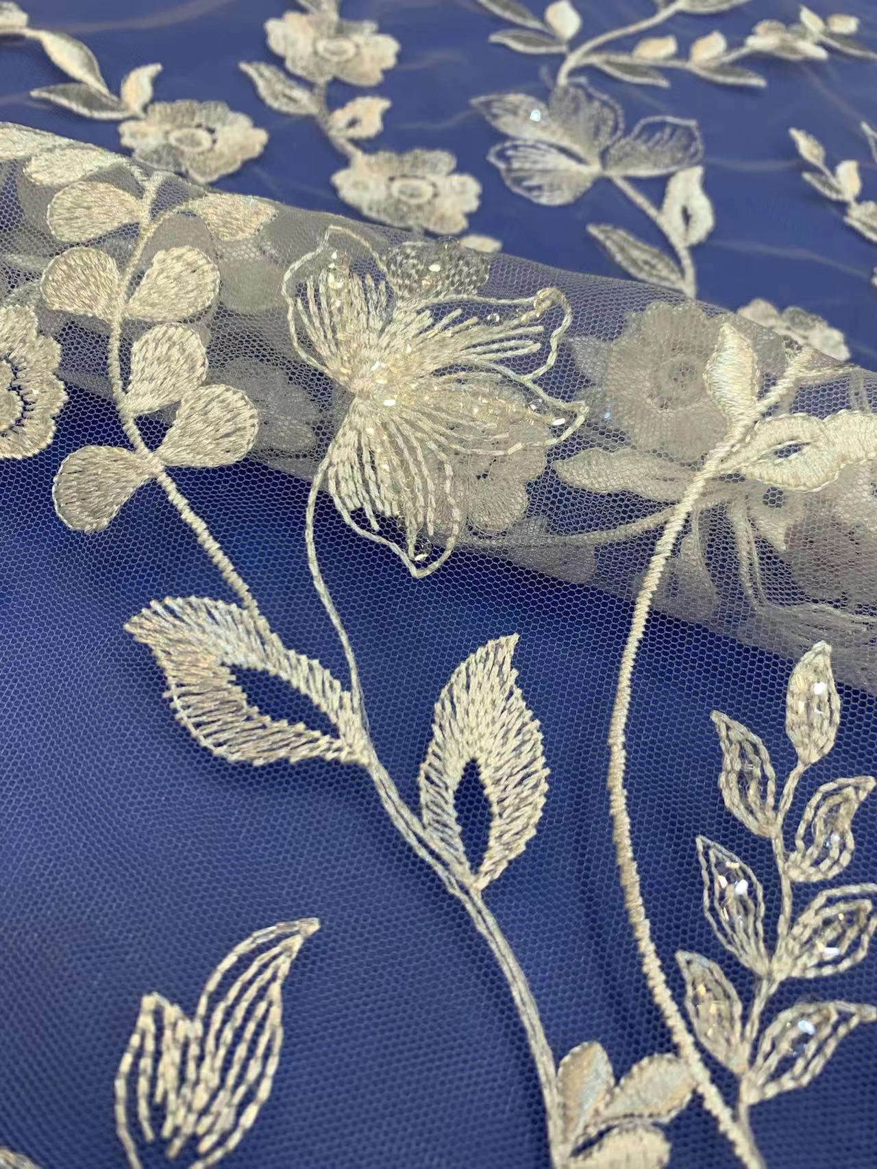 new nigeria hollow out sequin new nigeria hollow out sequin wedding handmade lace mesh fabric design