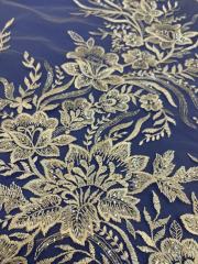 African White Wedding Sequence Dress Crustal Beads Sequins Luxury Embroidery Fabric Lace 100% Polyester Embroidered Elastic
