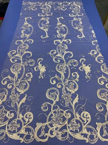 luxury glitter Sequins Best Selling new model African sequins evening dress fdesign abric