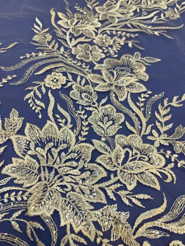 Wholesale heavy best style fashion beautiful sequin net multi color selection glitter wedding lace fabric