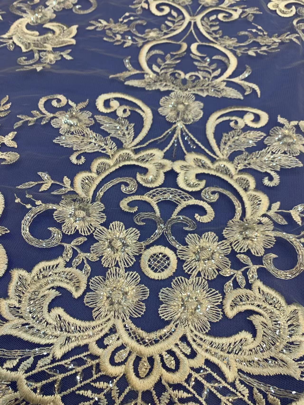 new nigeria hollow out sequin new nigeria hollow out sequin wedding handmade lace mesh fabric design