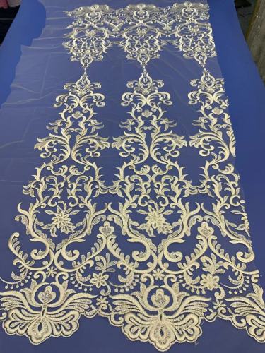 Wholesale heavy best style fashion beautiful sequin net multi color selection glitter wedding lace fabric