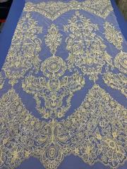 Wholesale heavy best style fashion beautiful sequin net multi color selection glitter wedding lace fabric