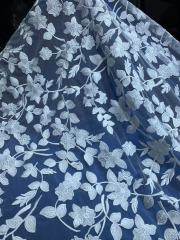 Elegant french white shining glitter lace wedding bridal dress net lace fabric