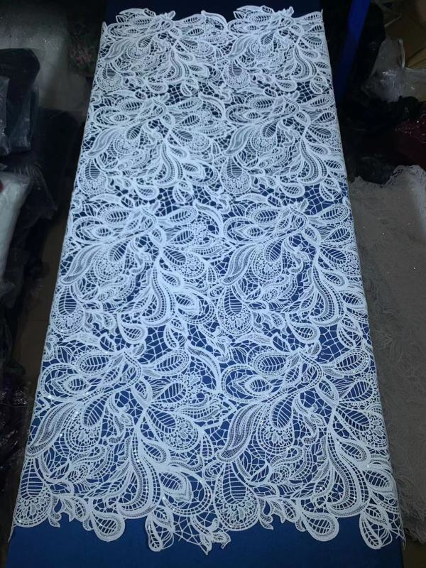 White Bridal French Tulle Net Lace With Beads sequins embroidery lace fabric