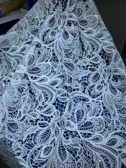 White Bridal French Tulle Net Lace With Beads sequins embroidery lace fabric
