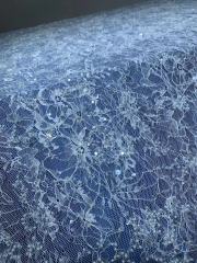 French elegant glitter Sequins handmade sequined bead lace embroidered high-end wedding dress fabric