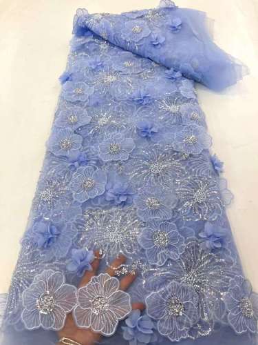 European style sequins embroidered wedding high density lace dress