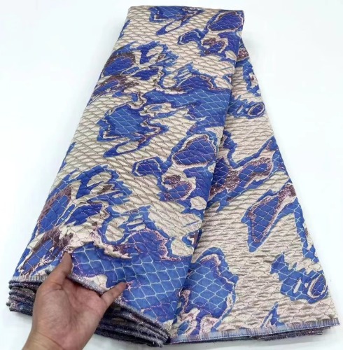 Fashion 2023 High Quality Embroidery Pattern Jacquard Brocade Design Tailor Brocade Fabric For Garments