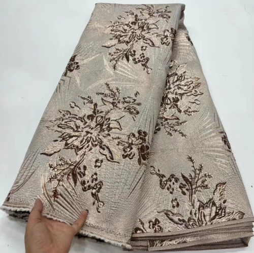 Latest African Lace 2023 Tulle Fabric With Sequins White Fabric Net Lace Flower Shape Sewing Fabrics For Women Dress Party