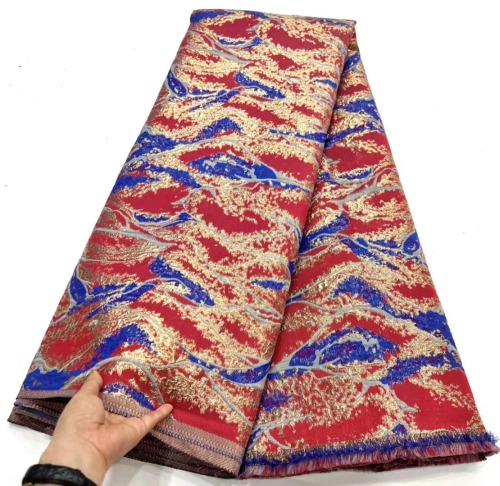 Fashion 2023 High Quality Embroidery Pattern Jacquard Brocade Design Tailor Brocade Fabric For Garments