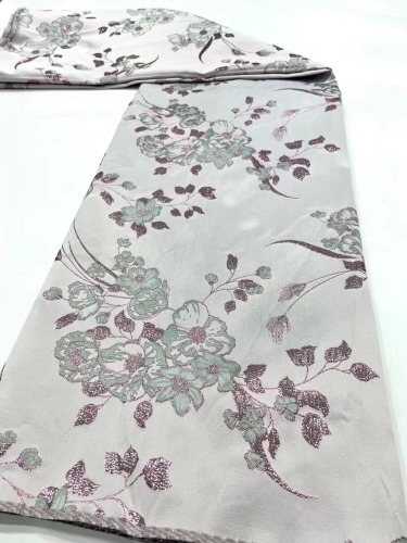 Latest African Lace 2023 Tulle Fabric With Sequins White Fabric Net Lace Flower Shape Sewing Fabrics For Women Dress Party