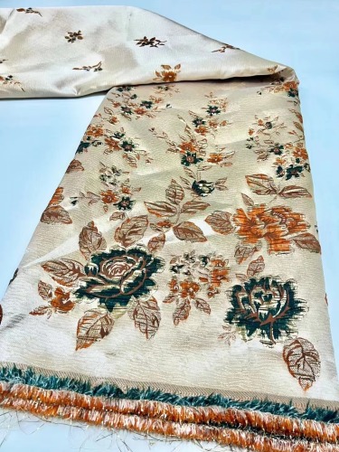 Fashion 2023 High Quality Embroidery Pattern Jacquard Brocade Design Tailor Brocade Fabric For Garments