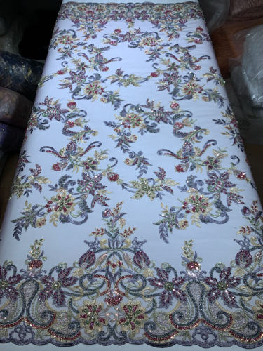 Fashion 2023 High Quality Embroidery Pattern Jacquard Brocade Design Tailor Brocade Fabric For Garments