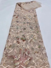 Supoo Mesh Shiny sequins lace Pretty Dress fabric Chantilly net lace with sequins