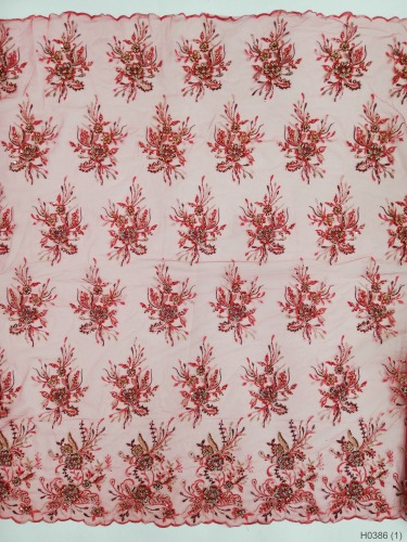 Embroidery Lace 3D Embroidery Colorful Flowers Gauze Embroidery Underwear Lace Lace Fabric