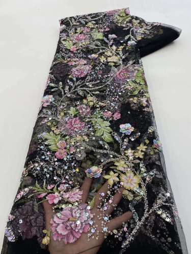 elegant laces for clothes women nigerian rhinestones lace fabrics for dress