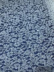 Handmade embroidery cotton nylon blend bridal French floral lace dress fabric supplier