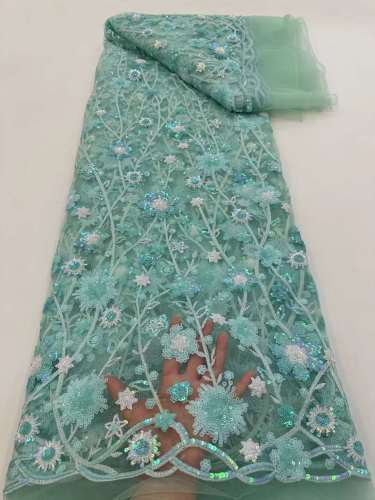 quality luxury glass bead mesh for bearing embroidered and beaded tulle overlay wedding dress