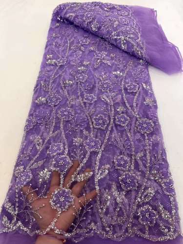french cheap design polyester reasonable price pearl beaded latest lace for nigerian party lace fabric