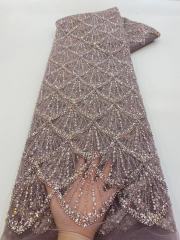 Bridal Fabric Luxury Embroidery Beads Sequins Wedding Dress Lace