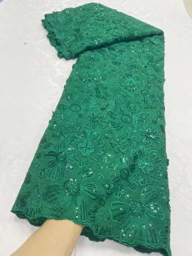European style sequins embroidered wedding high density lace dress