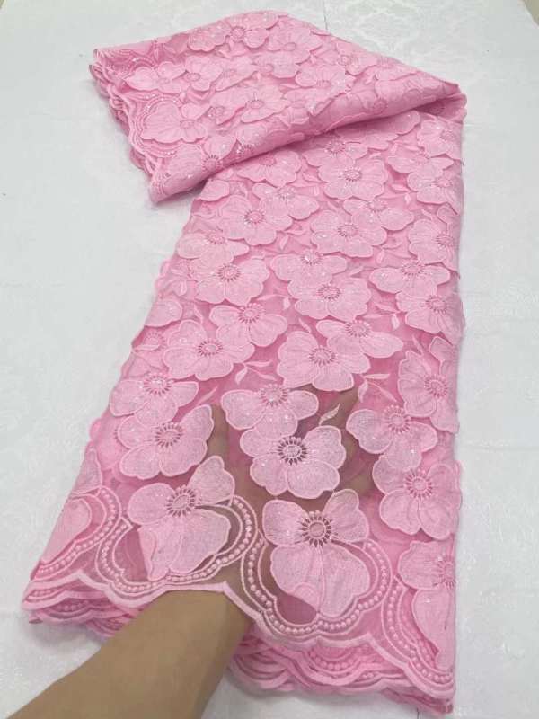 polyester lafaya african arrival reasonable price embroidery tulle net lace mesh sequins sequin lace fabric