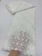 wholesale price heavy beaded and stones embroidered fabric embroidery lace fabric for wedding evening dress