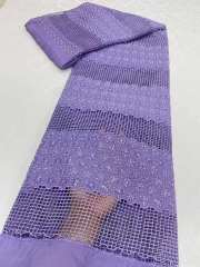 Hot-sale French textiles embroidery with sequin lace fabric suitable for sublimation
