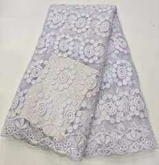 polyester beaded lace soft tulle lace for bridal wedding sequin lace fabric for ceremonial dress