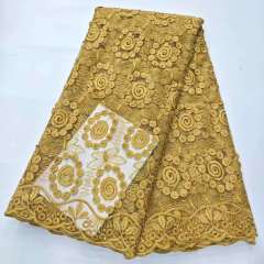 polyester beaded lace soft tulle lace for bridal wedding sequin lace fabric for ceremonial dress