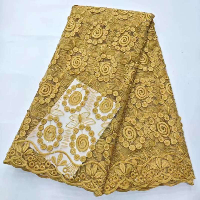 polyester beaded lace soft tulle lace for bridal wedding sequin lace fabric for ceremonial dress