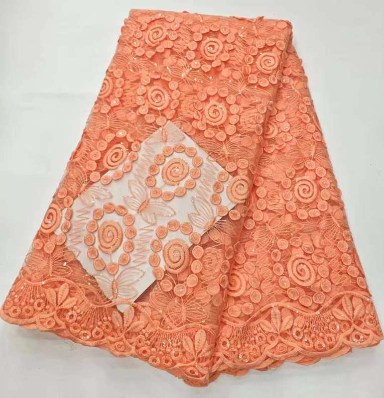 polyester beaded lace soft tulle lace for bridal wedding sequin lace fabric for ceremonial dress