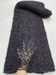 New Style Lower Price Nylon Cotton Brown Mesh Embroidery Lace With Flowers Fabric For Dress