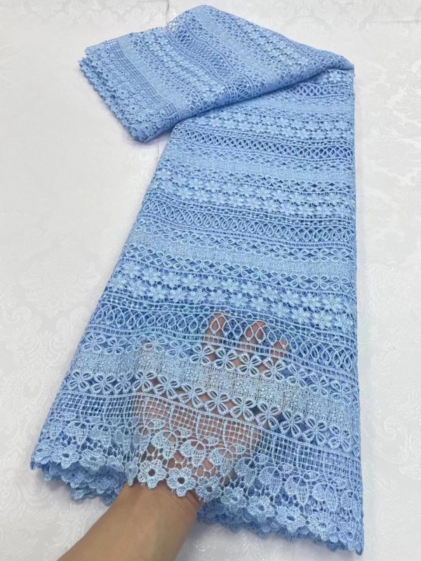 High Quality White African Cord Lace Fabric swiss Guipure Lace Cloth For Nigerian Wedding Party Dresses Sewing