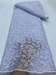 Custom cheap wholesale 3D flower competitive price embroidery lace fabric for clothing material