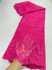 Smeeda yellow cord lace embroidery guipure cotton lace